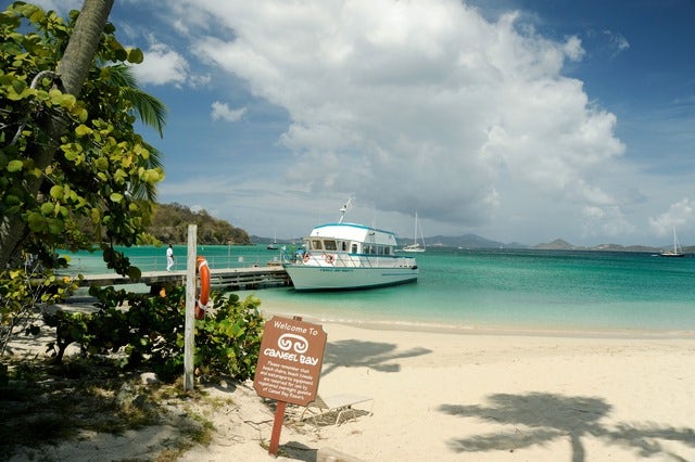 It's swimming time in Caneel Bay