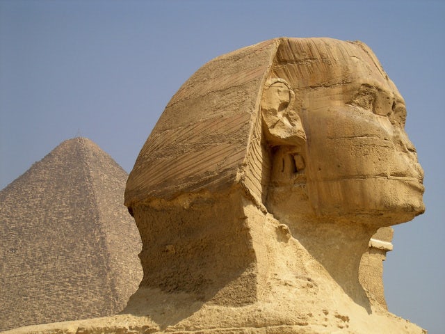 Visit the historical Pyramids of Giza 